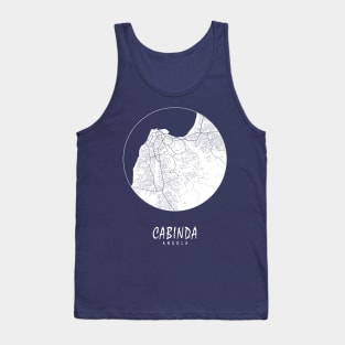 Cabinda, Angola City Map - Full Moon Tank Top